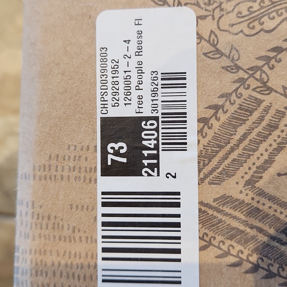 Free People Reese Leather Flat Brown Size 38 NWT - Picture 6 of 7